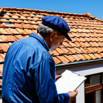 The Inspection**

"A home inspector, fully clothed in professional attire, carefully examining the roof of an older house in Lisbon. He's using tools and taking notes. Sunny day, clear skies. Emphasis on detail and accuracy.  Perfect anatomy, correct proportions, natural pose, well-formed hands, proper finger count. Safe for work, appropriate content, family-friendly, professional."

**