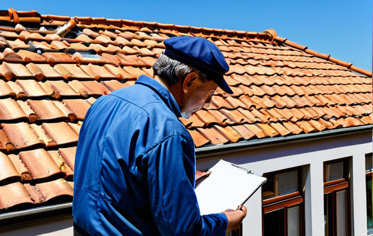 The Inspection**

"A home inspector, fully clothed in professional attire, carefully examining the roof of an older house in Lisbon. He's using tools and taking notes. Sunny day, clear skies. Emphasis on detail and accuracy.  Perfect anatomy, correct proportions, natural pose, well-formed hands, proper finger count. Safe for work, appropriate content, family-friendly, professional."

**