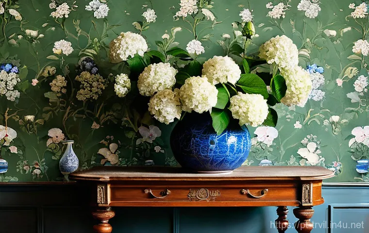 전통주택의 도배 방법 - **Prompt 1: "The Whispering Walls of Sintra"**
    A serene and elegantly aged living room inside a ...