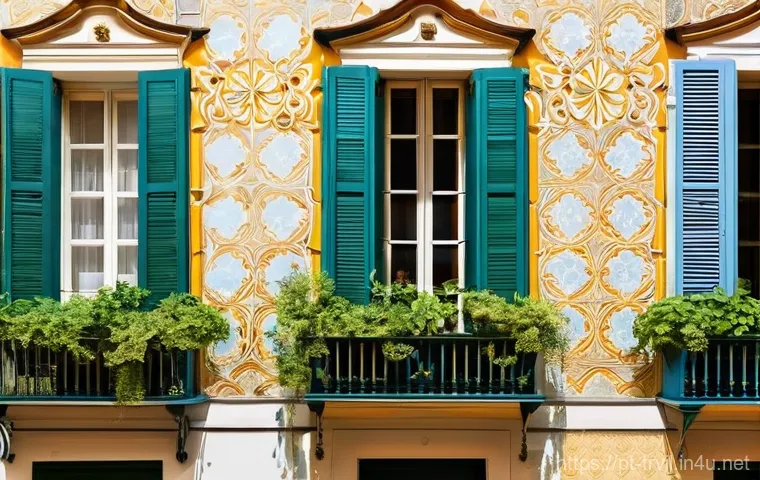 전통주택의 외관 - **Prompt 1: "A Vibrant Blend of Past and Present Portuguese Architecture"**
Generate an image of...