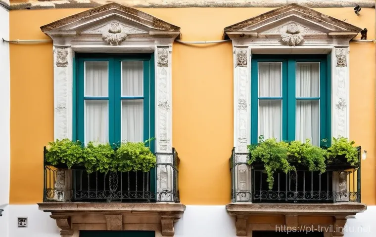 전통주택의 외관 - **Prompt 1: "A Vibrant Blend of Past and Present Portuguese Architecture"**
    Generate an image of...