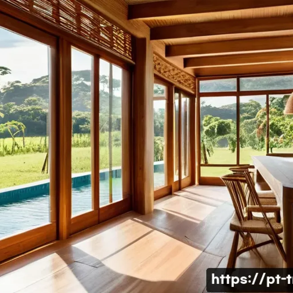 전통주택의 경량화 - A charming traditional Brazilian colonial house featuring lightweight sustainable materials such as ...