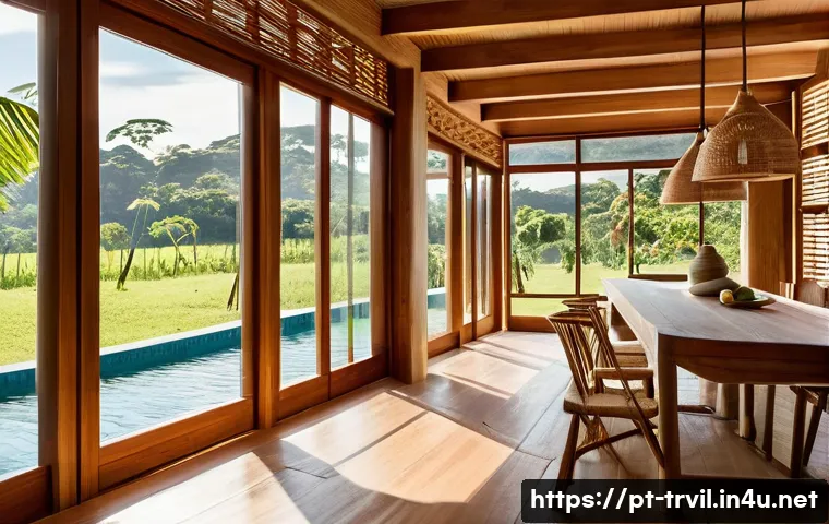 전통주택의 경량화 - A charming traditional Brazilian colonial house featuring lightweight sustainable materials such as ...